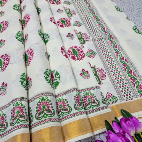 Printed Cotton Sarees 022
