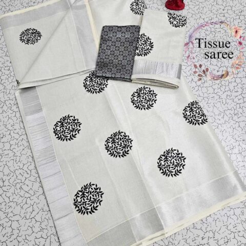 Kerala Tissue Saree 002