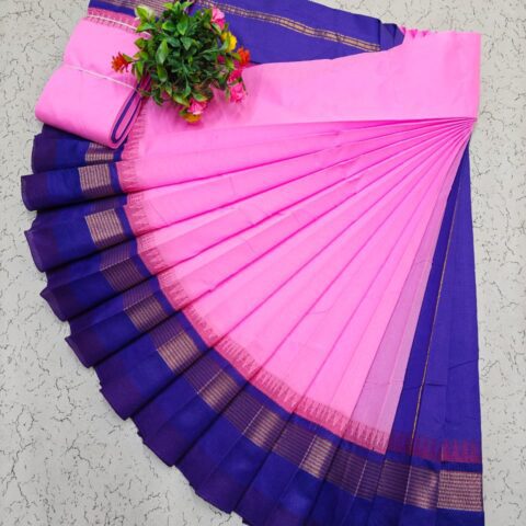 Korvai Border Silk Cotton Sarees 007