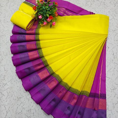 Korvai Border Silk Cotton Sarees 011