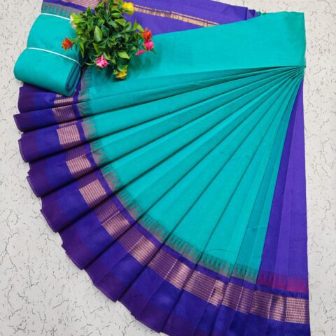 Korvai Border Silk Cotton Sarees 013