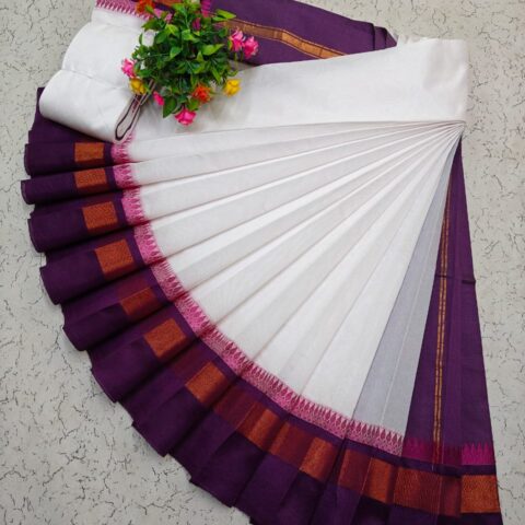 Korvai Border Silk Cotton Sarees 016
