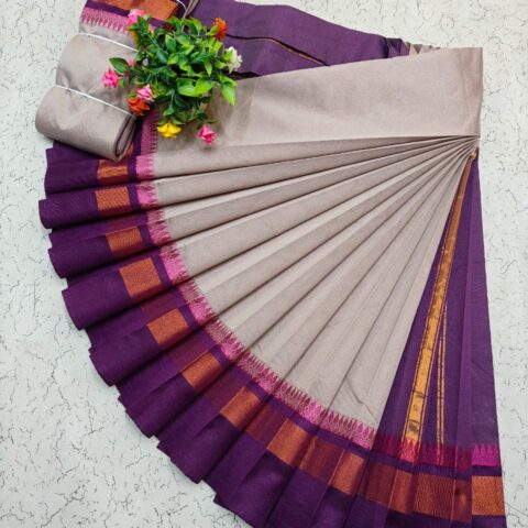 Korvai Border Silk Cotton Sarees 017