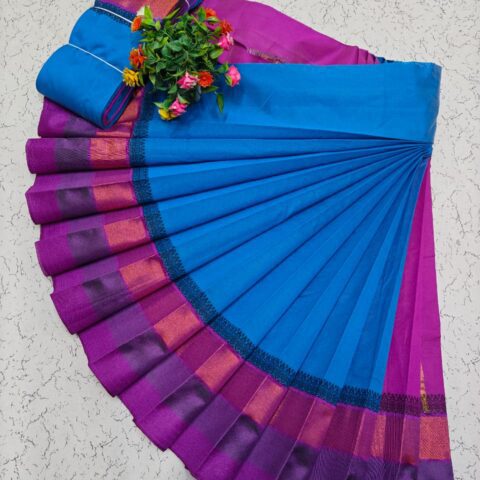 Korvai Border Silk Cotton Sarees 034