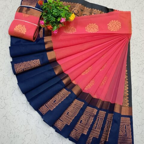 Kotanji Border Silk Cotton Sarees 004