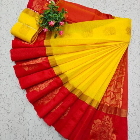 Kotanji Border Silk Cotton Sarees 016