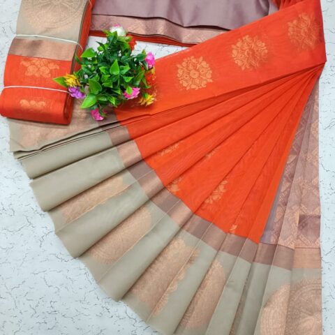 Kotanji Border Silk Cotton Sarees 019