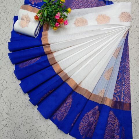 Kotanji Border Silk Cotton Sarees 025
