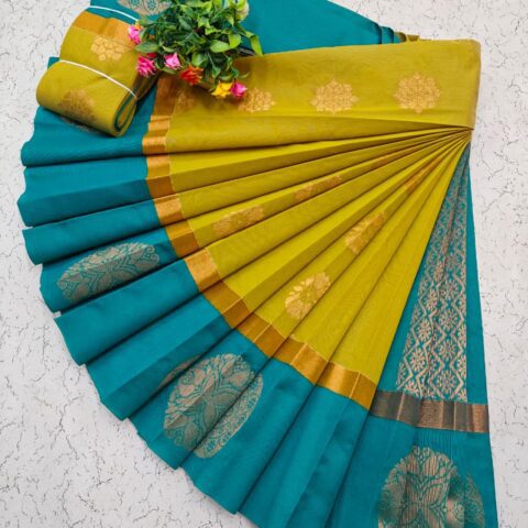 Kotanji Border Silk Cotton Sarees 041